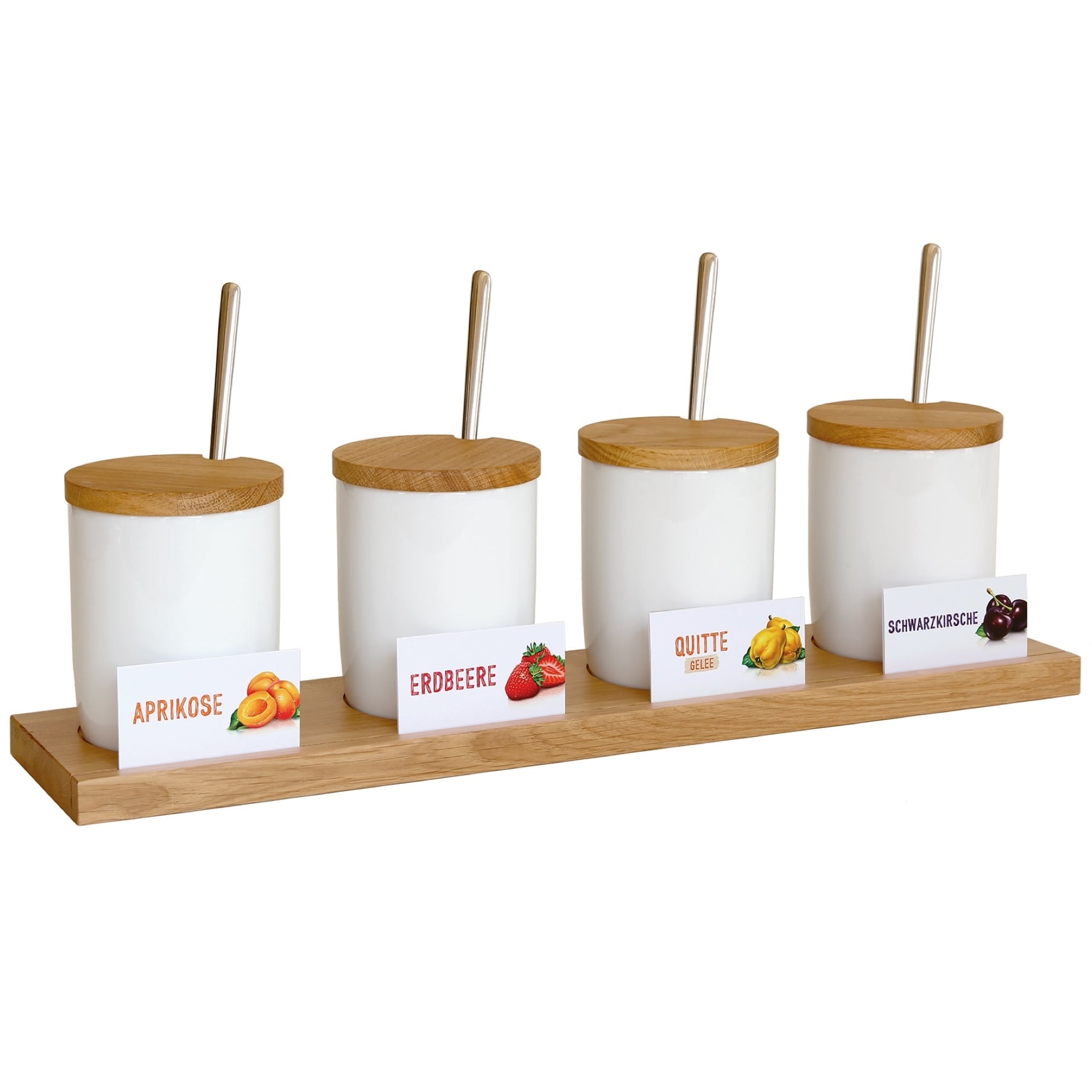 Buffetlösung mit vier Töpfchen
