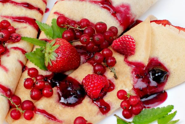 Crêpes mit Beeren