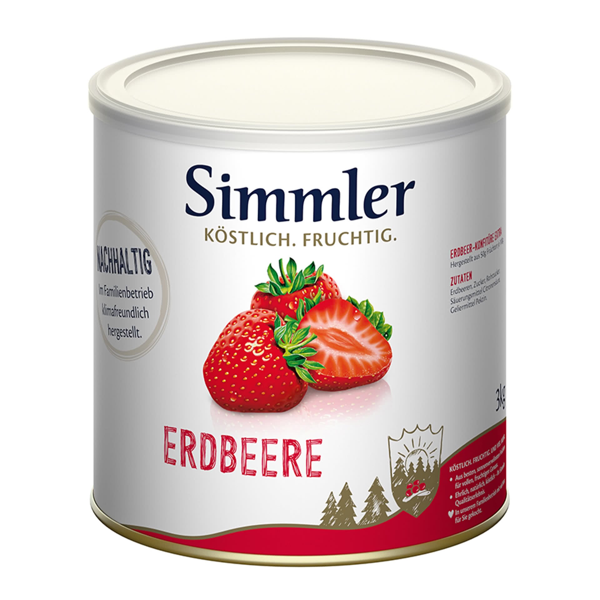 Erdbeer Marmelade Dose