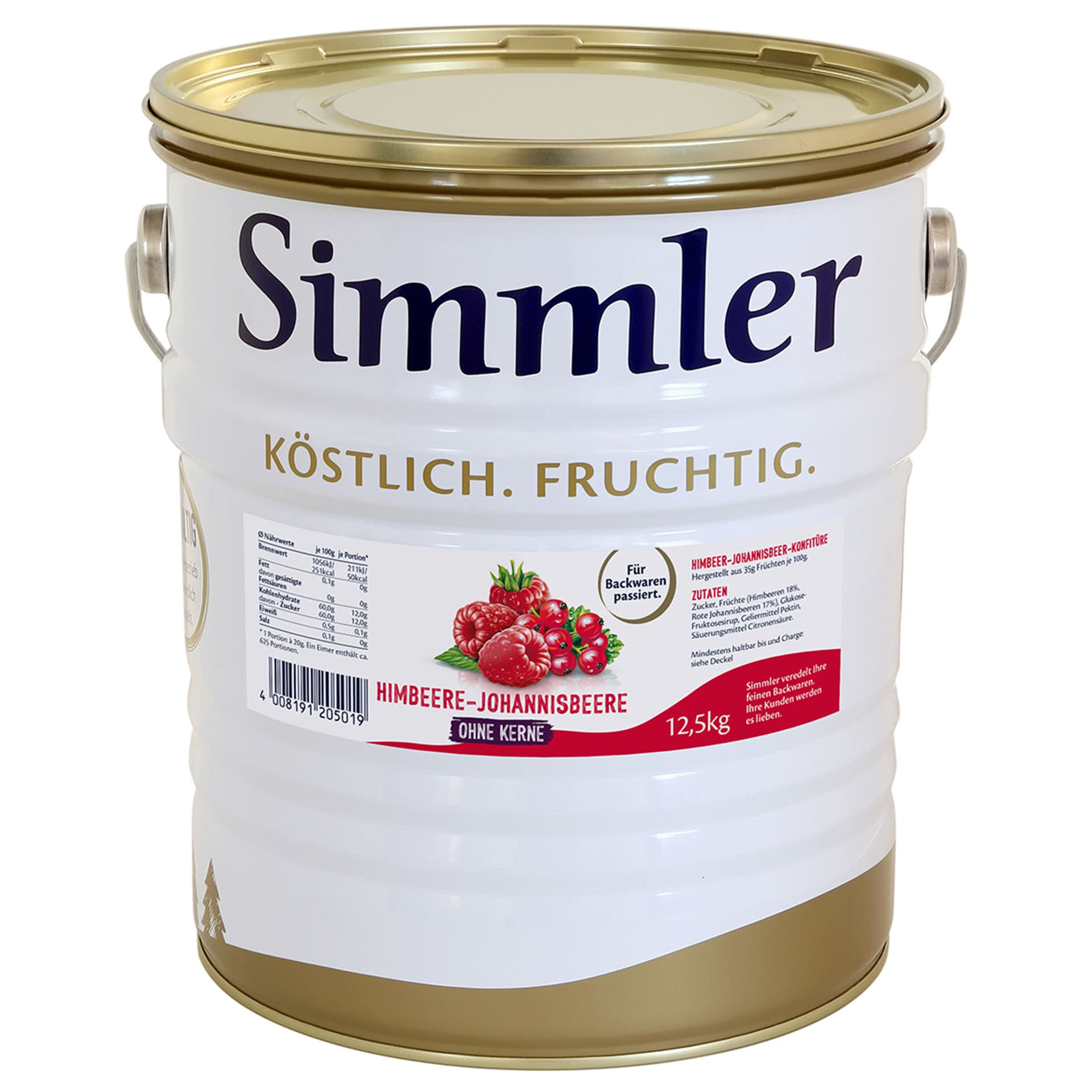 Himbeer Johannisbeer Marmelade Eimer ohne Kerne