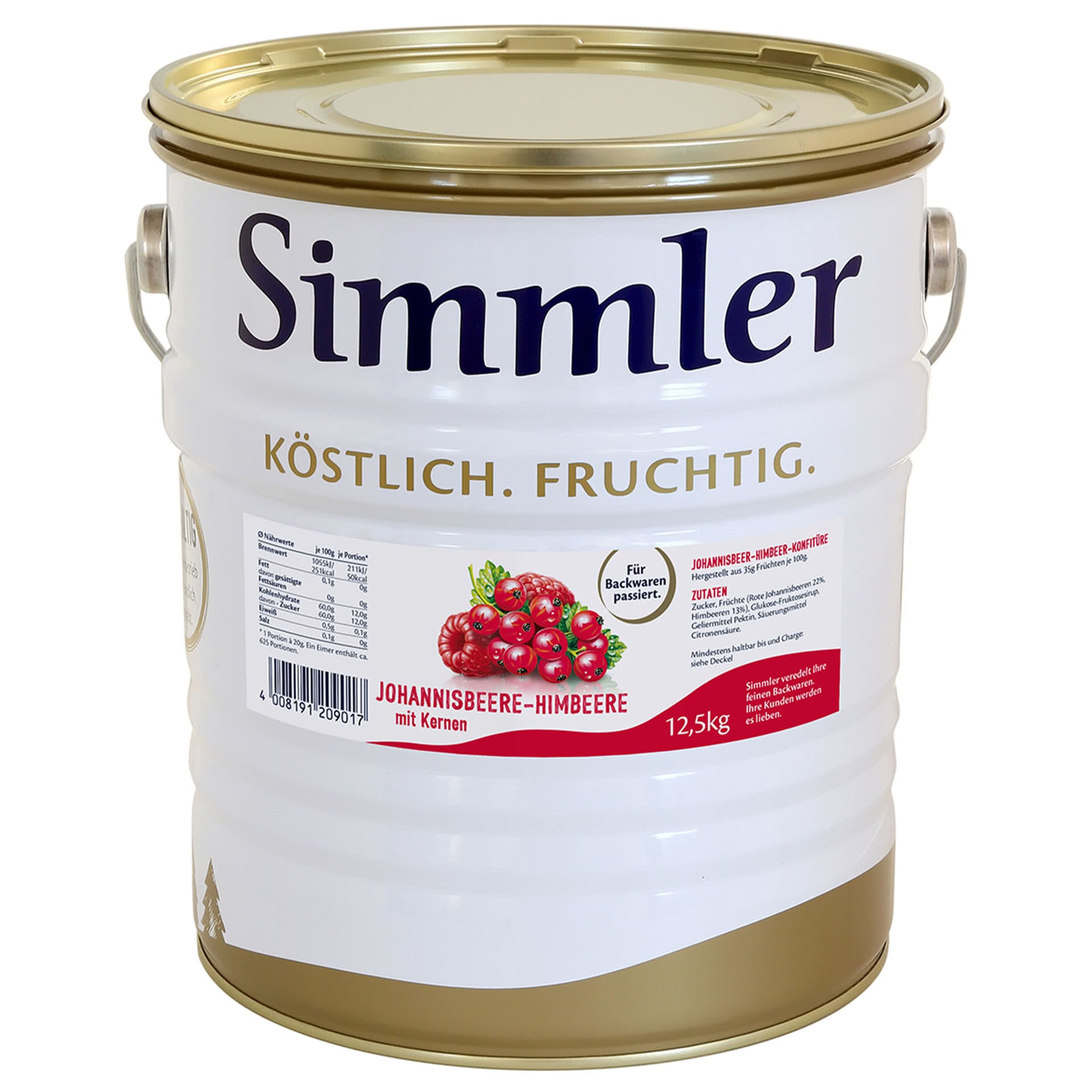 Johannisbeer Himbeer Marmelade Eimer