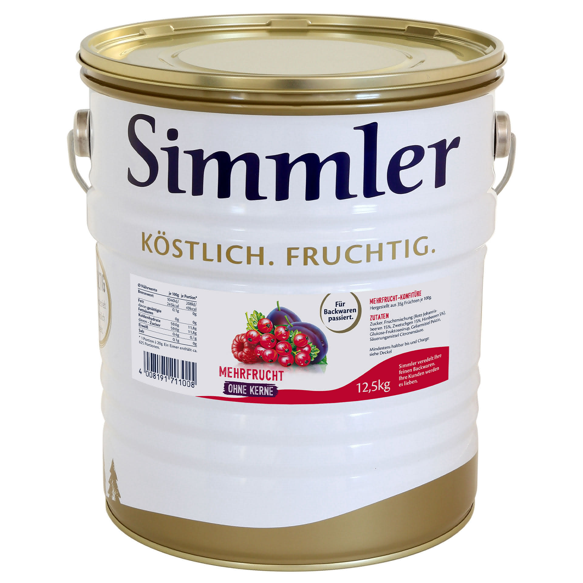 Mehrfrucht Marmelade Eimer