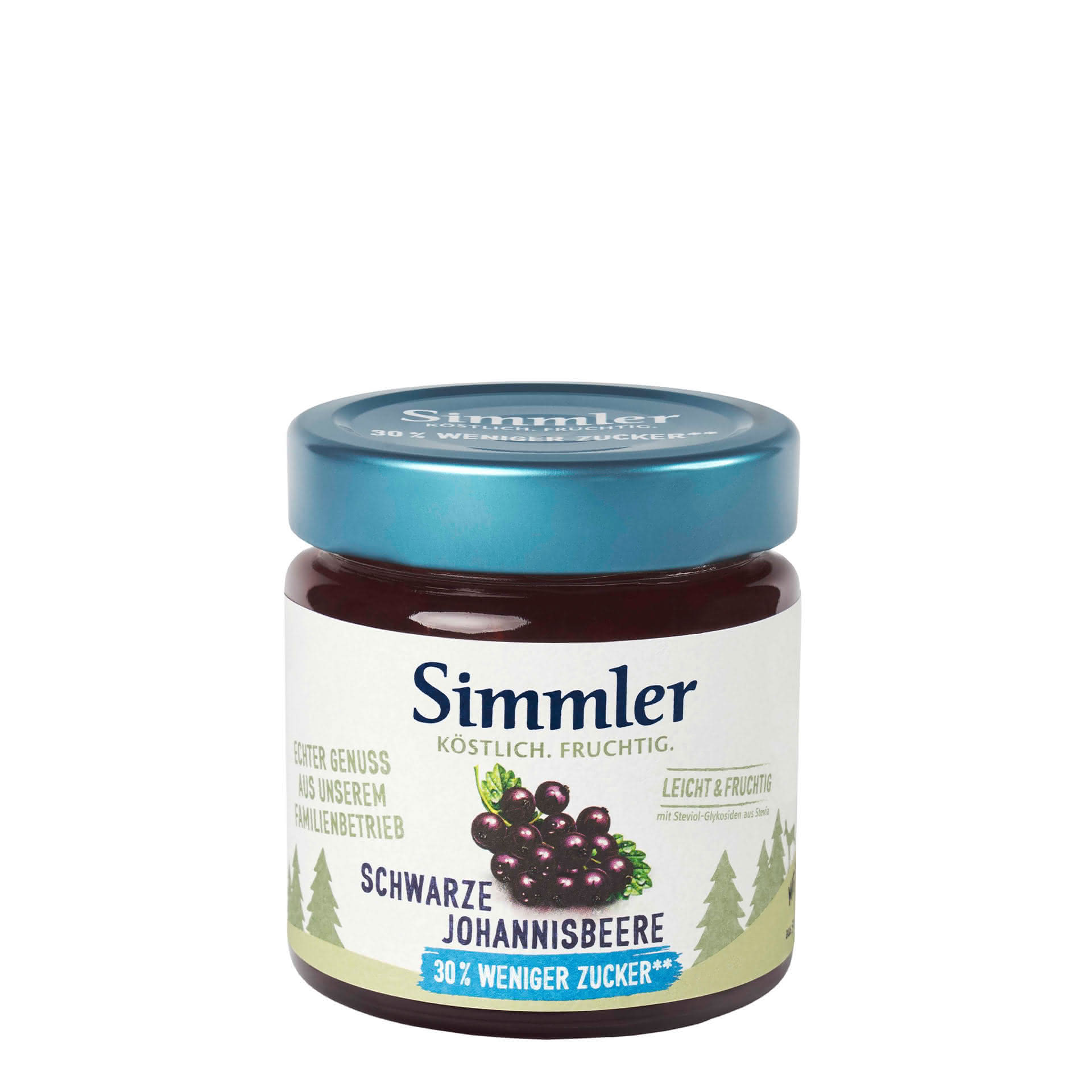 Schwarze Johannisbeer Marmelade mit weniger Zucker klein Schwarze Johannisbeer Marmelade mit weniger Zucker klein