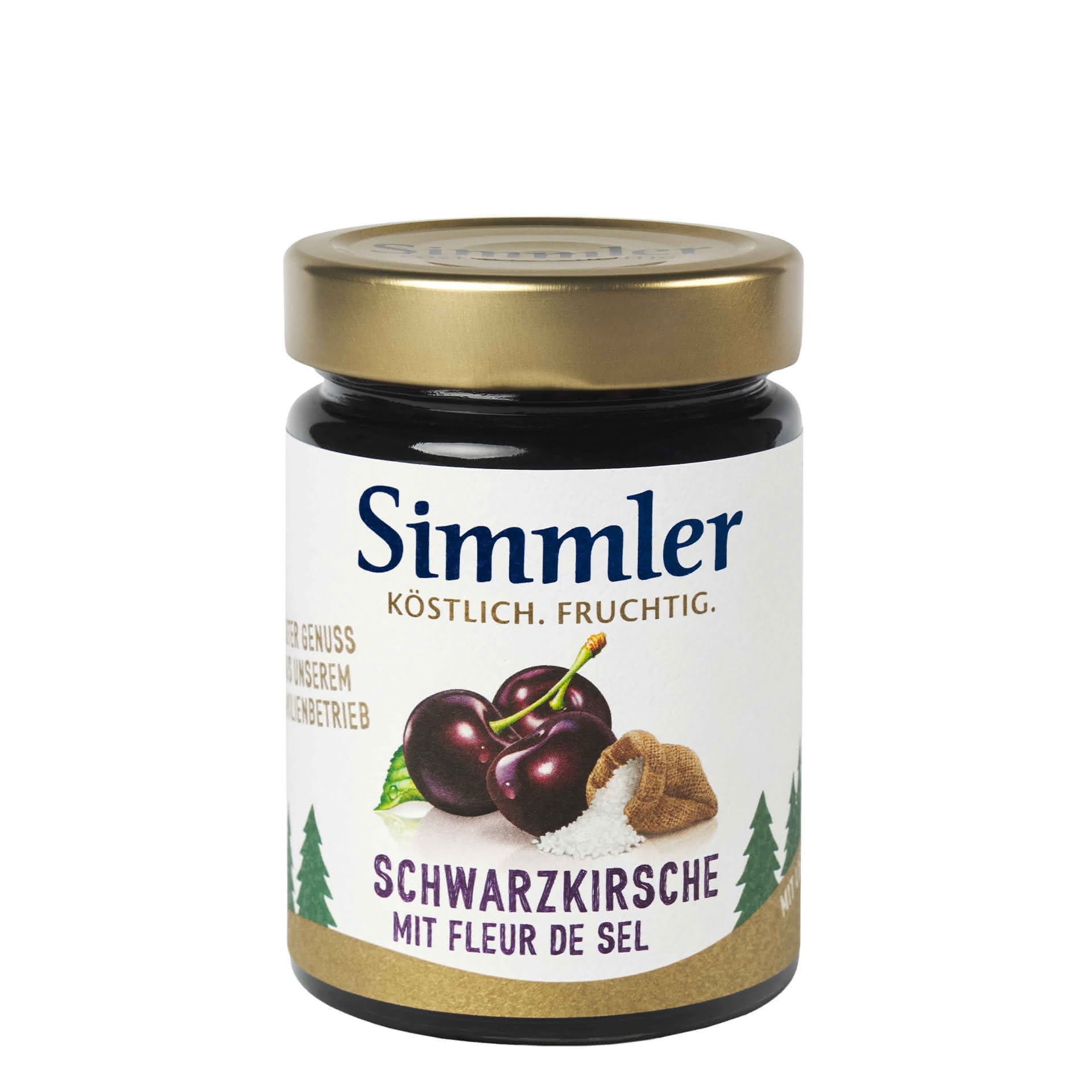 Schwarzkirsch Marmelade mit Fleur de Sel
