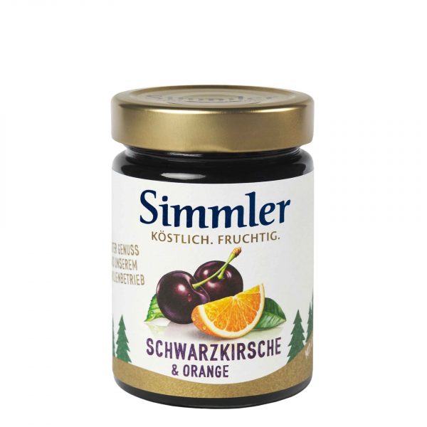 Schwarzkirsch Orangen Marmelade