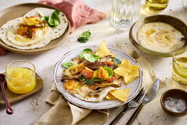 Süß-saure soft Tacos (vegan)